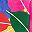 Pink Blue Green
