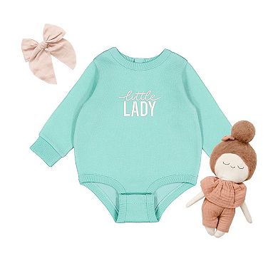 Embroidered Little Lady - Infant Fleece BodySuit