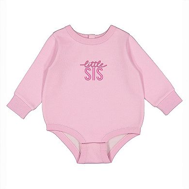 Embroidered Little Sis - Infant Fleece BodySuit