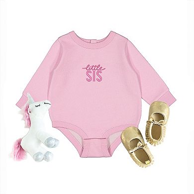 Embroidered Little Sis - Infant Fleece BodySuit