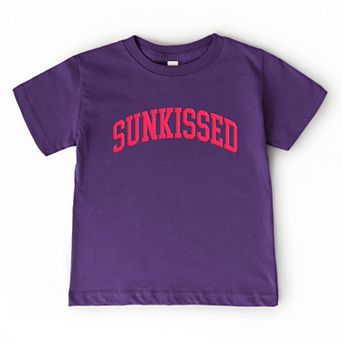 Sunkissed Varsity Arched Puff Print - Toddler Short Sleeve Graphic T-Shirt