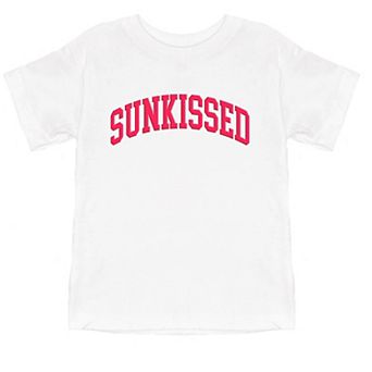 Sunkissed Varsity Arched Puff Print - Toddler Short Sleeve Graphic T-Shirt