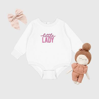 Embroidered Little Lady - Infant Fleece BodySuit