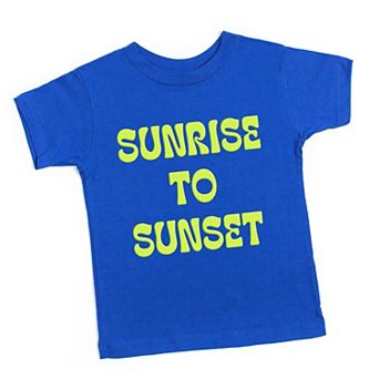 Sunrise To Sunset Puff Print - Toddler Short Sleeve Graphic T-Shirt