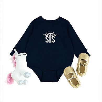 Embroidered Little Sis - Infant Fleece BodySuit
