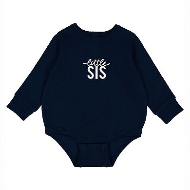 Embroidered Little Sis - Infant Fleece BodySuit