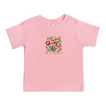 Bloom Tulips - Toddler Short Sleeve Graphic T-Shirt