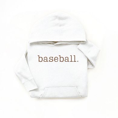 Baseball Typewriter - Youth Graphic Hoodie
