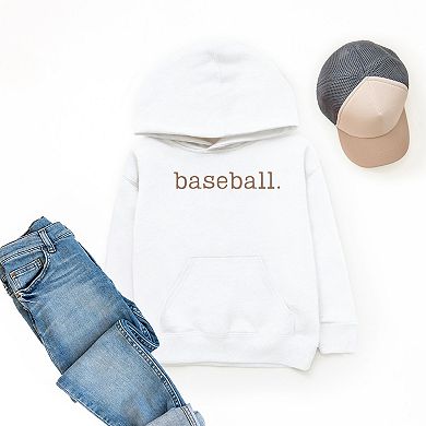 Baseball Typewriter - Youth Graphic Hoodie