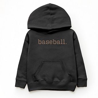 Baseball Typewriter - Youth Graphic Hoodie