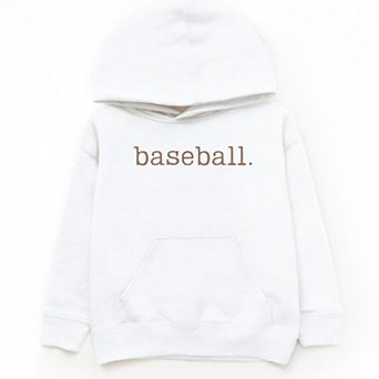 Baseball Typewriter - Youth Graphic Hoodie