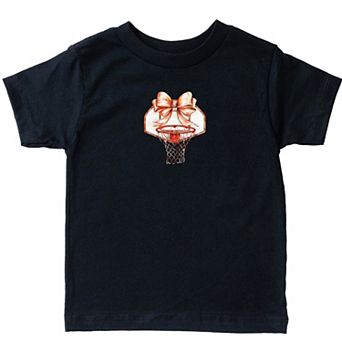 Basketball Hoop Coquette - Toddler Short Sleeve Graphic T-Shirt