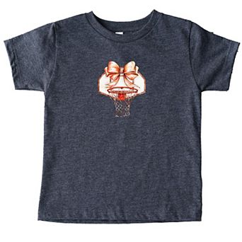 Basketball Hoop Coquette - Toddler Short Sleeve Graphic T-Shirt