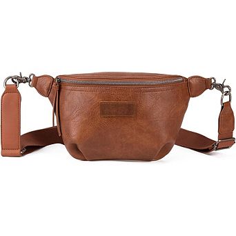 ZUQIETA Large Crossbody Fanny Pack for Women - Travel Belt Bag & Sling Purse