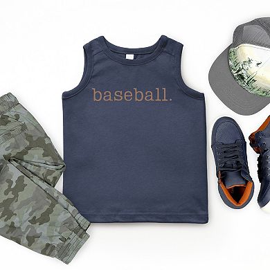 Baseball Typewriter - Youth Tank Top