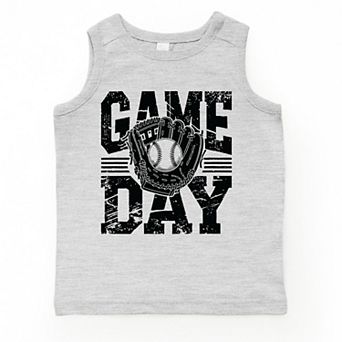 Baseball Game Day Glove - Toddler Graphic Tank