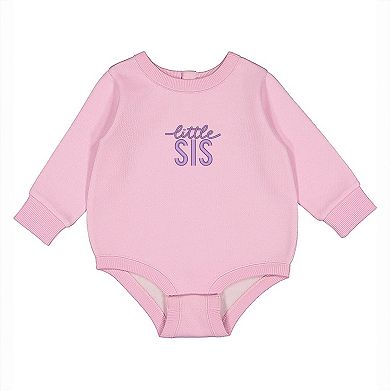 Embroidered Little Sis - Infant Fleece BodySuit