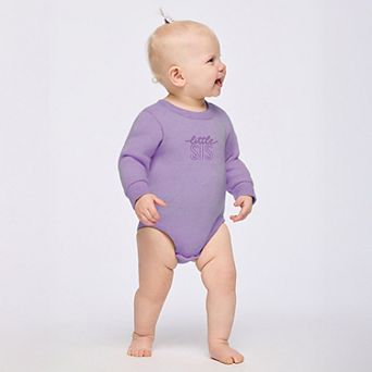 Embroidered Little Sis - Infant Fleece BodySuit