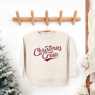 Christmas Crew Cursive - Toddler Graphic Sweatshirt