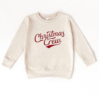 Christmas Crew Cursive - Toddler Graphic Sweatshirt