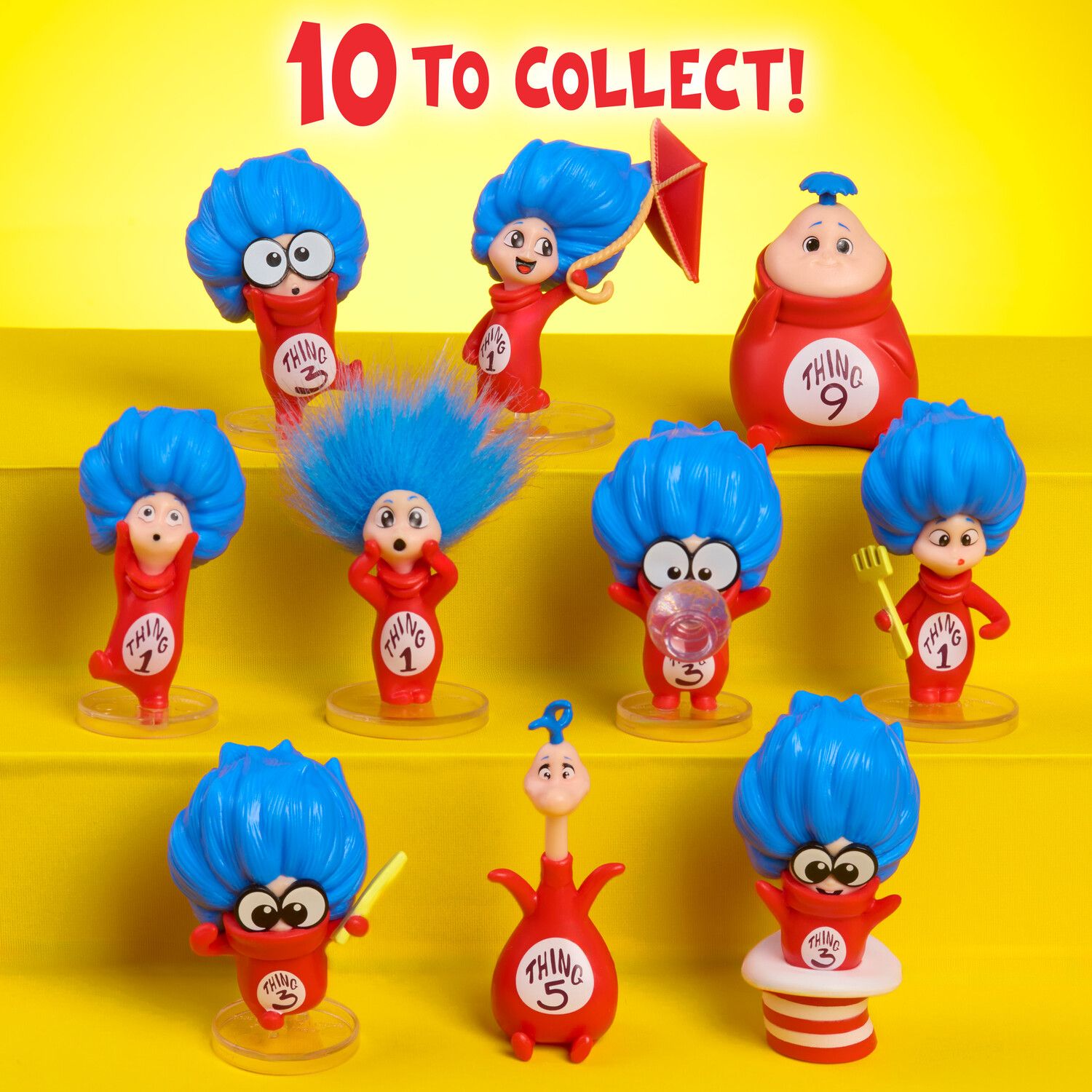 Детские фигурки Just Play Cat in the Hat 10 pc Mini Collectible Figures — фото 2