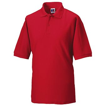 Russell Mens Classic Short Sleeve Polycotton Polo Shirt