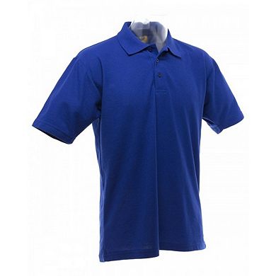 UCC 50/50 Mens Plain Pique Short Sleeve Polo Shirt