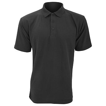 UCC 50/50 Mens Plain Pique Short Sleeve Polo Shirt