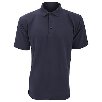 UCC 50/50 Mens Plain Pique Short Sleeve Polo Shirt