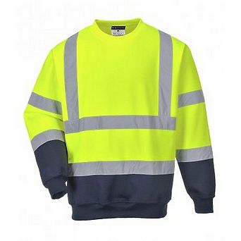 Portwest Mens Hi-Vis Two Tone Sweatshirt