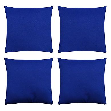 Covers&All Throw Pillow Inserts with Covers Set of 4, UV Resistant Waterproof Soft Cushions Pillows