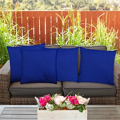 Covers&All Throw Pillow Inserts with Covers Set of 4, UV Resistant Waterproof Soft Cushions Pillows