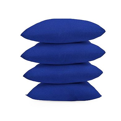 Covers&All Throw Pillow Inserts with Covers Set of 4, UV Resistant Waterproof Soft Cushions Pillows