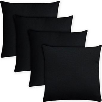 Covers&All Throw Pillow Inserts with Covers Set of 4, UV Resistant Waterproof Soft Cushions Pillows