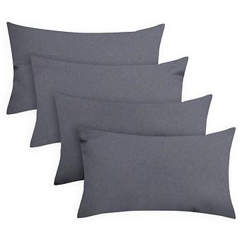 Covers&All Throw Pillow Inserts with Covers Set of 4, UV Resistant Waterproof Soft Cushions Pillows