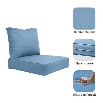 Covers&All Outdoor Seat Cushion Set, , Water Repellant Replacement Chair Cushions