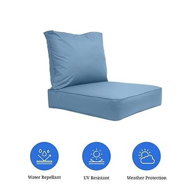 Covers&All Outdoor Seat Cushion Set, , Water Repellant Replacement Chair Cushions