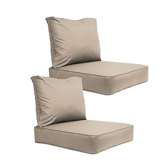 Covers&All Outdoor Seat Cushion Set, , Water Repellant Replacement Chair Cushions