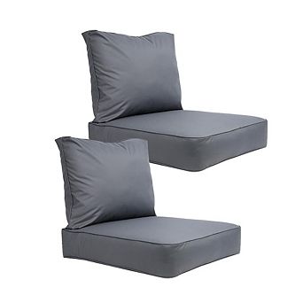 Covers&All Outdoor Seat Cushion Set, , Water Repellant Replacement Chair Cushions