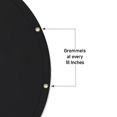 Covers&All Round Tarp, Heavy Duty Tear & UV-Resistant Multipurpose Tarp for Pool, Garden