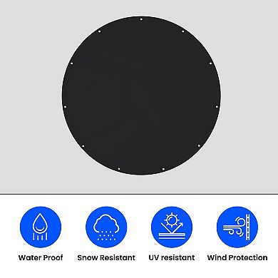 Covers&All Round Tarp, Heavy Duty Tear & UV-Resistant Multipurpose Tarp for Pool, Garden