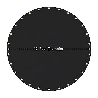 Covers&All Round Tarp, Heavy Duty Tear & UV-Resistant Multipurpose Tarp for Pool, Garden