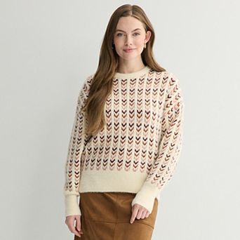 Women's Farmers Market Sunset Crewneck Pullover Sweater