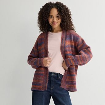 Women's Farmers Market Mixed Pullover Cardigan Sweater