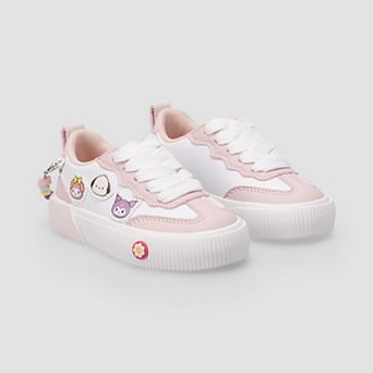 Hello Kitty Toddler Girls Lace-Up Sneakers With Character Accents