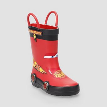 Disney / Pixar's Cars Lightning McQueen Toddler Boys Rain Boots