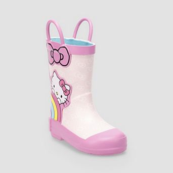 Hello Kitty Toddler Girls Rain Boots With Bow Accent