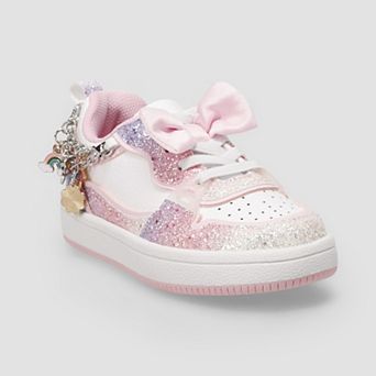 Ground Up Lace-Up Toddler Girls Glitter Court Sneakers