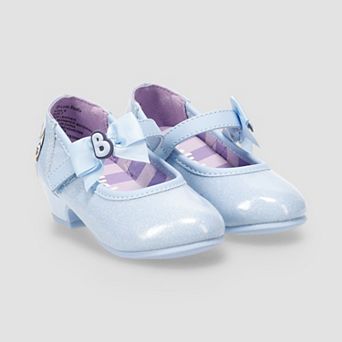 Bluey Toddler Girls Kitten Heel Bow Accent Dress Shoes