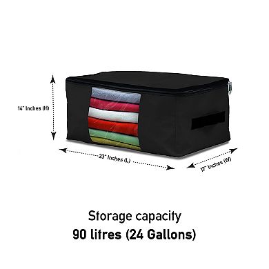 Covers&All Storage Bags, Set of 3, 90 litres Heavy Duty Storage Organizer, Waterproof UV-Resistant